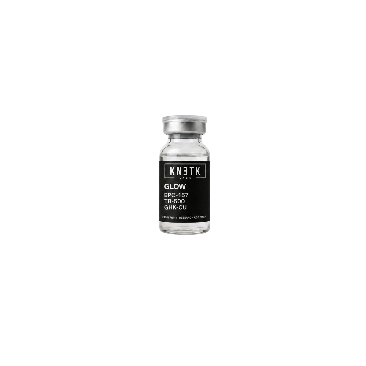 KNETK LABS GLOW vial on white background